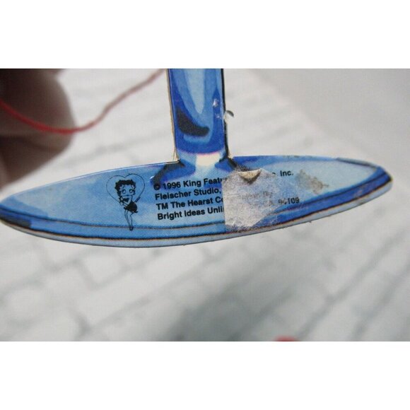 Unique Wooden Betty Boop Movable Pull String Ornament Rare Vintage - Picture 2 of 2